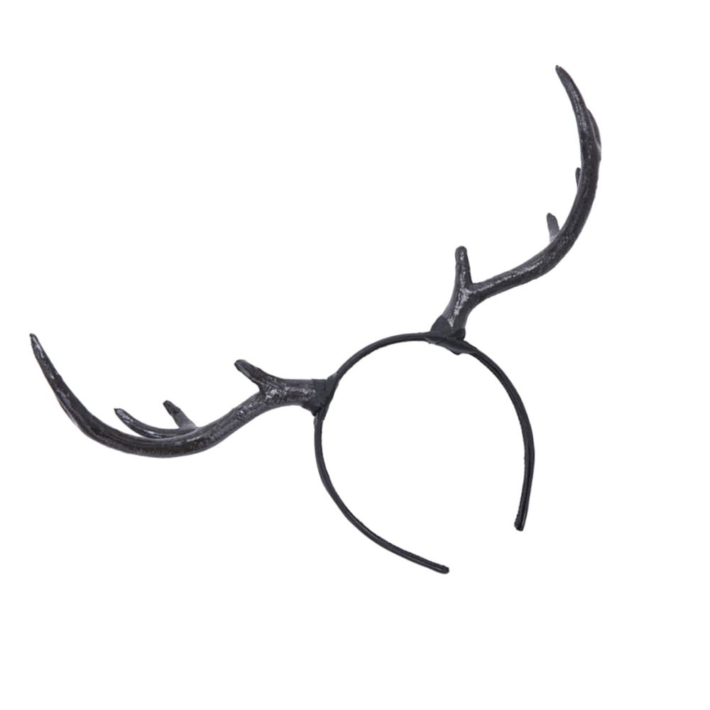 Black Deer Horns Headband Costume Accessory for Christmas Parties