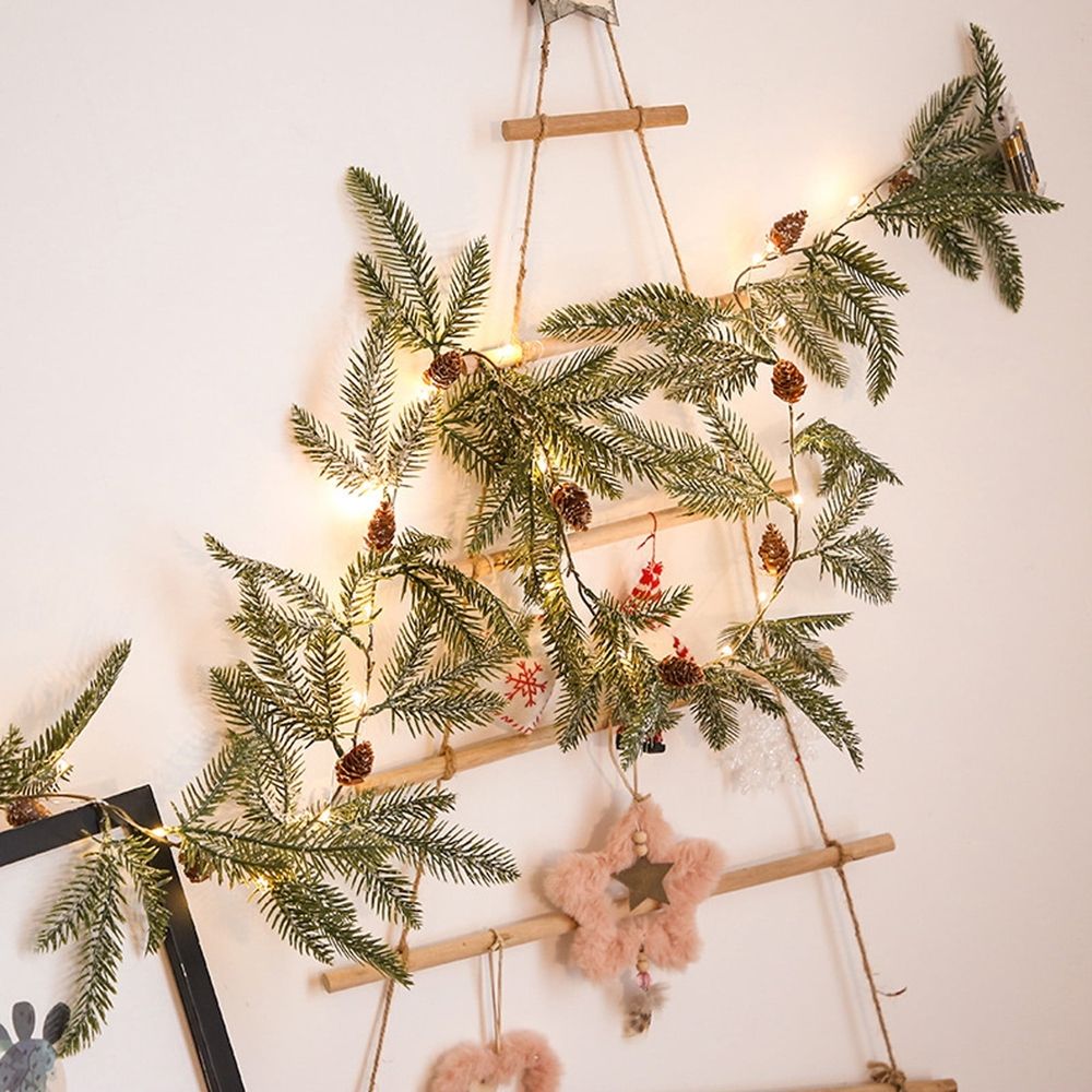 Artificial Fruit Vine with LED Light Strip – 68.90" Flower Garland, Ideal Thanksgiving/Christmas Decor, Fits Windows, Doors, Living Rooms, Adds Warm Holiday Glow\u200b