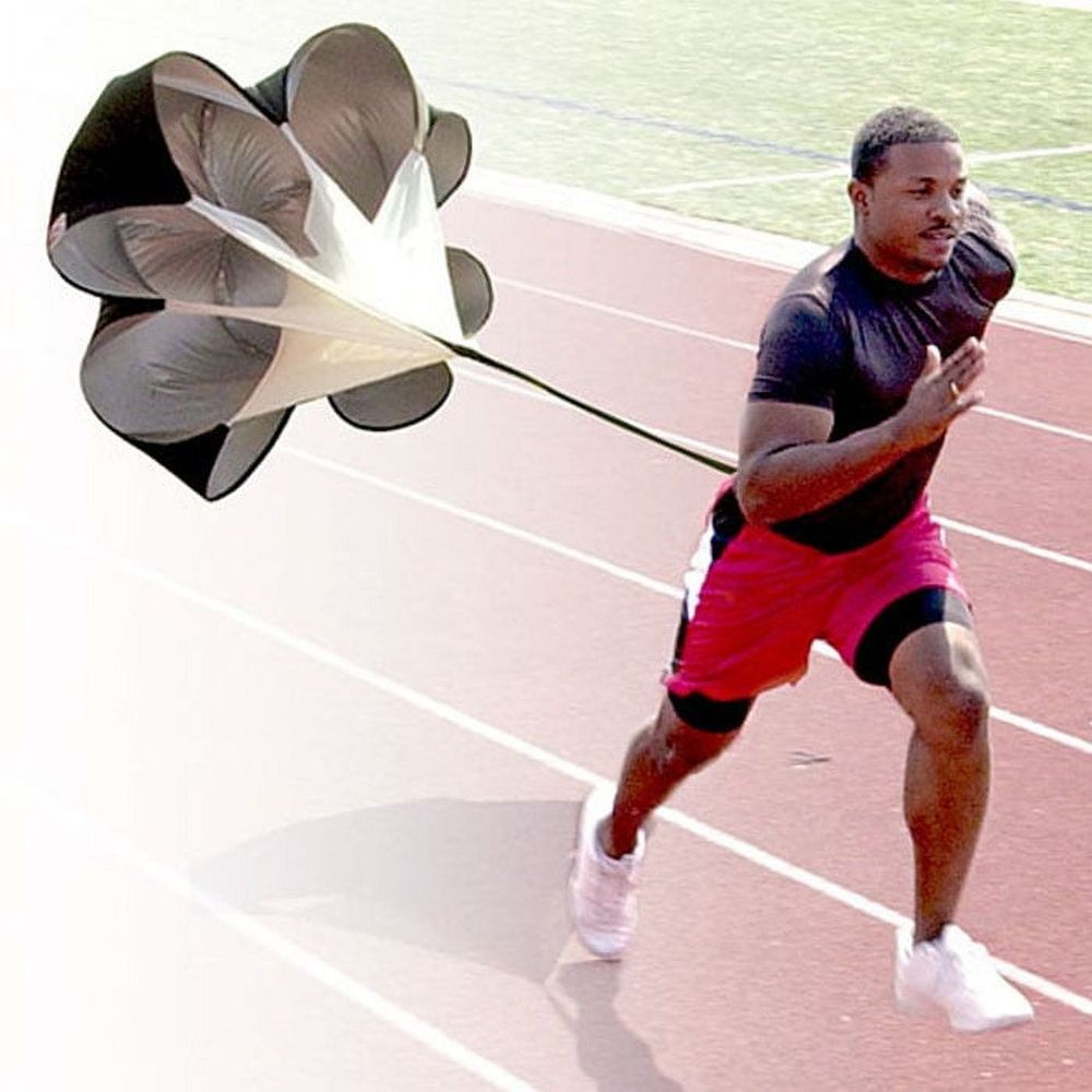 Running Speed Chute Resistance Parachute Speed Resistance Training Parachute Running Umbrella Training Sprint Power Soccer Trainer Runner, Football, Soccer Drilling