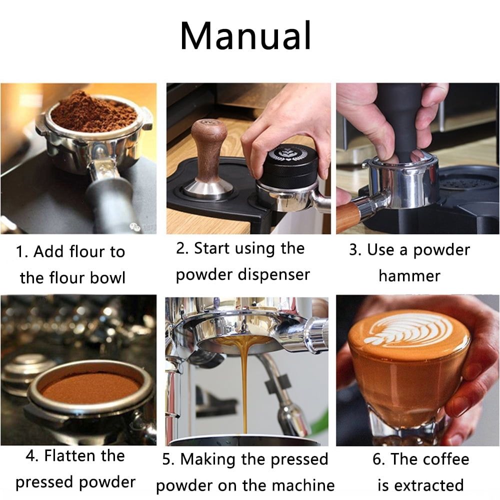 Bottomless Coffee Portafilter for  Coffee Makers Stainless Steel Detachable Universal Black