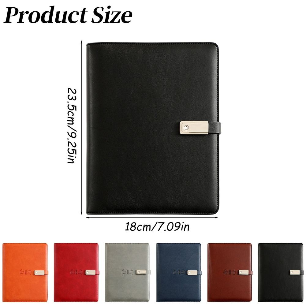 A5 Notebook That Can Both Write and Charge with Replaceable Paper A USB Drive Wireless Charging Support and Solves Needs Of Work Personalized Notebook for Work,Travel,Business,Gift.