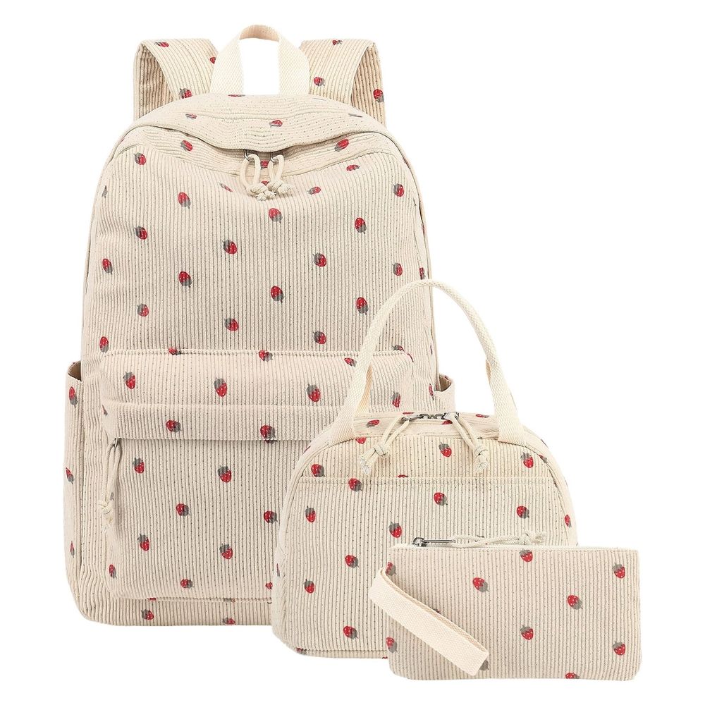 3pcs Bow Backpack Bags Set, Cute Backpack Set Daypack Bow Rucksack with In Organizer, Laptop Rucksack Fashion Travel Daypack, Coquette Aesthetic Nylon Rucksack Cute, Gift Ready