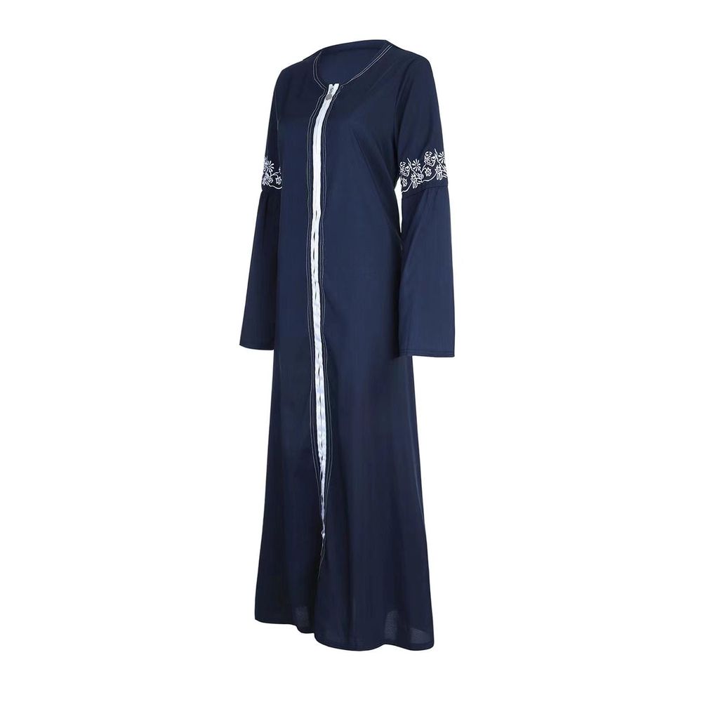 Dresses for Women Summer Dress Muslim Abaya Long Dress Floral Printed Vintage Kaftan Islamic Maxi Dresses