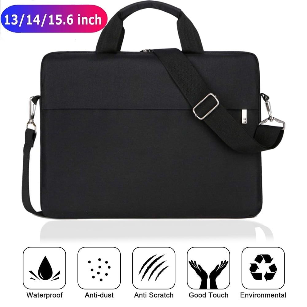 15.6 inch Laptop Shoulder Bag, Laptop Sleeve Case, Multi-Functional Waterproof Notebook Carrying Case with Strap Fit for MacBook Air/Pro Lenovo Acer Asus Dell Lenovo HP Samsung