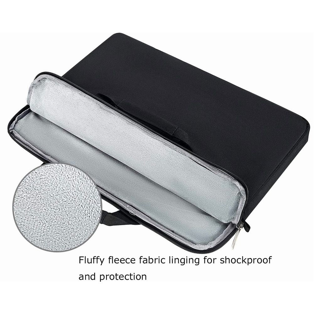 15.6 inch Laptop Shoulder Bag, Laptop Sleeve Case, Multi-Functional Waterproof Notebook Carrying Case with Strap Fit for MacBook Air/Pro Lenovo Acer Asus Dell Lenovo HP Samsung