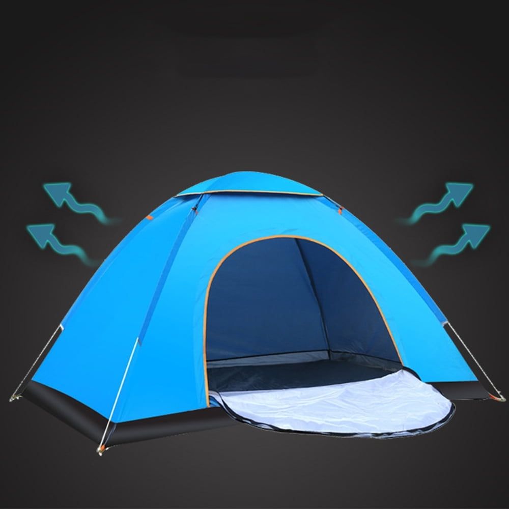 Instant Automatic Pop up Camping Tent for 1-2 Persons Portable Waterproof UVA Protection Perfect for Beach Outdoor Traveling Hiking Camping Hunting Fishing