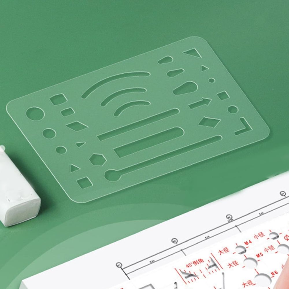 3-Piece Eraser Shield Set, Drafting Erasing Templates for Architecture, Drawing, and Drafting Tools for Office and School Use