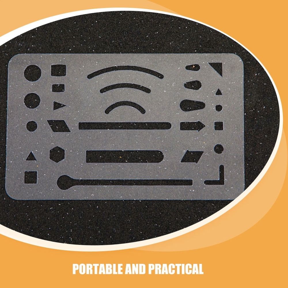 3-Piece Eraser Shield Set, Drafting Erasing Templates for Architecture, Drawing, and Drafting Tools for Office and School Use