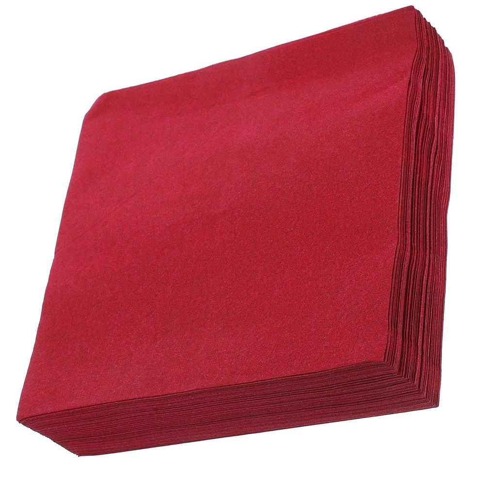 50 Pcs Dark Red Cocktails Napkins Disposable Soft Absorbent Paper Napkins for Kitchen Dinner Party Wedding or Everyday Use
