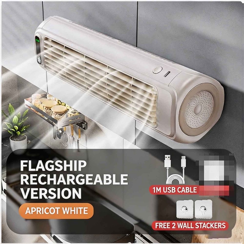 Mini Portable Air Conditioner Personal Quiet Air Cooler Fan with Digital Display Drill Free Wall Mount Compact Efficient AC Unit for Bedroom Office Dorm Kitchen Camping Bathroom