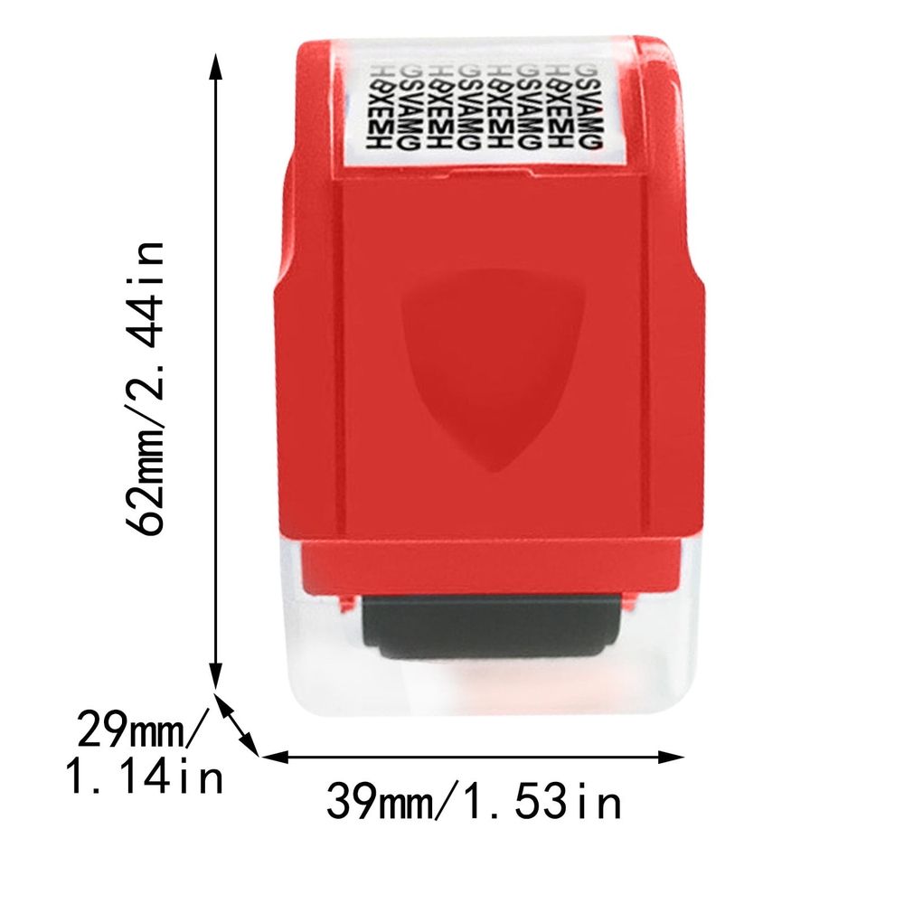 Identity Theft Protection Roller Stamps Wide Kit - Confidential Roller Stamp, Anti Theft, Privacy & Security Stamp, Designed for ID Blackout Security