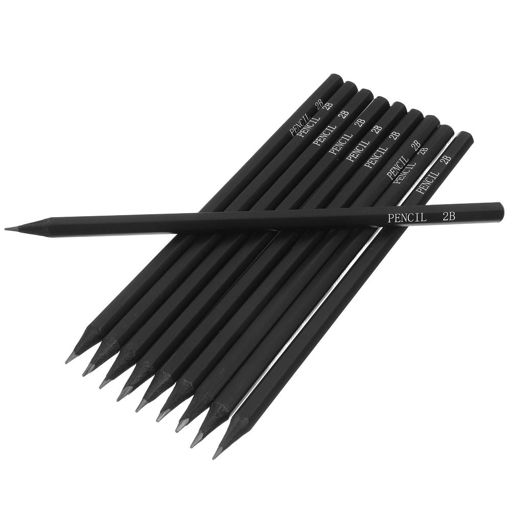 40 Pcs Hexagonal Black Rod 2B Sketching Pencils Ideal for Detailed Drawing Sketching and Shading Suitable for Artists and Hobbyists