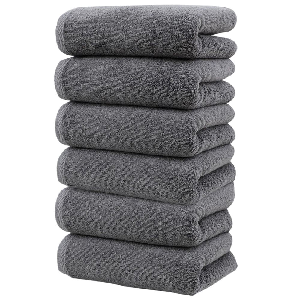 Tens Towels Pack of 6 Extra Large Bath Towels 13.8 x 30.7 Inches, Larger & Lighter, Quicker to Dry, Lighter Weight, Super Soft and Absorbent, Bathroom Towels