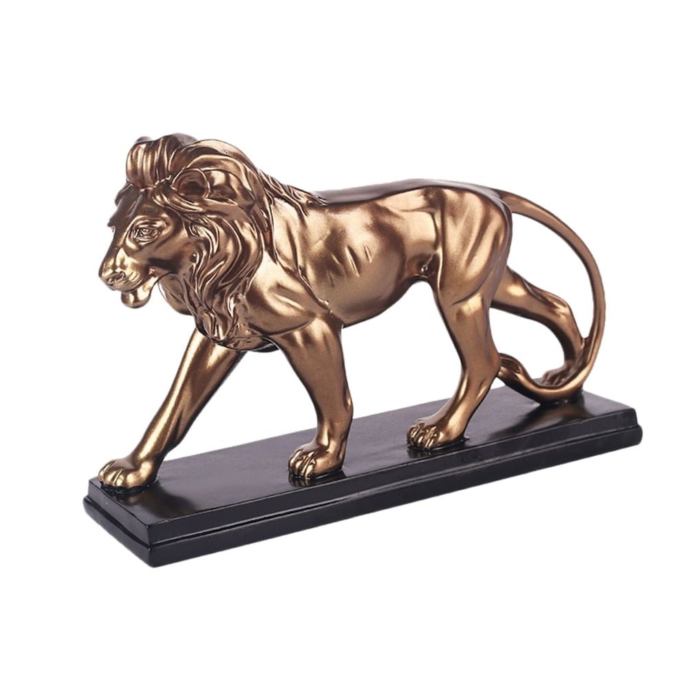 Lion Animal Statue for Home Decor Resin Figurine Decorative Sculpture Family Room 1 Pc