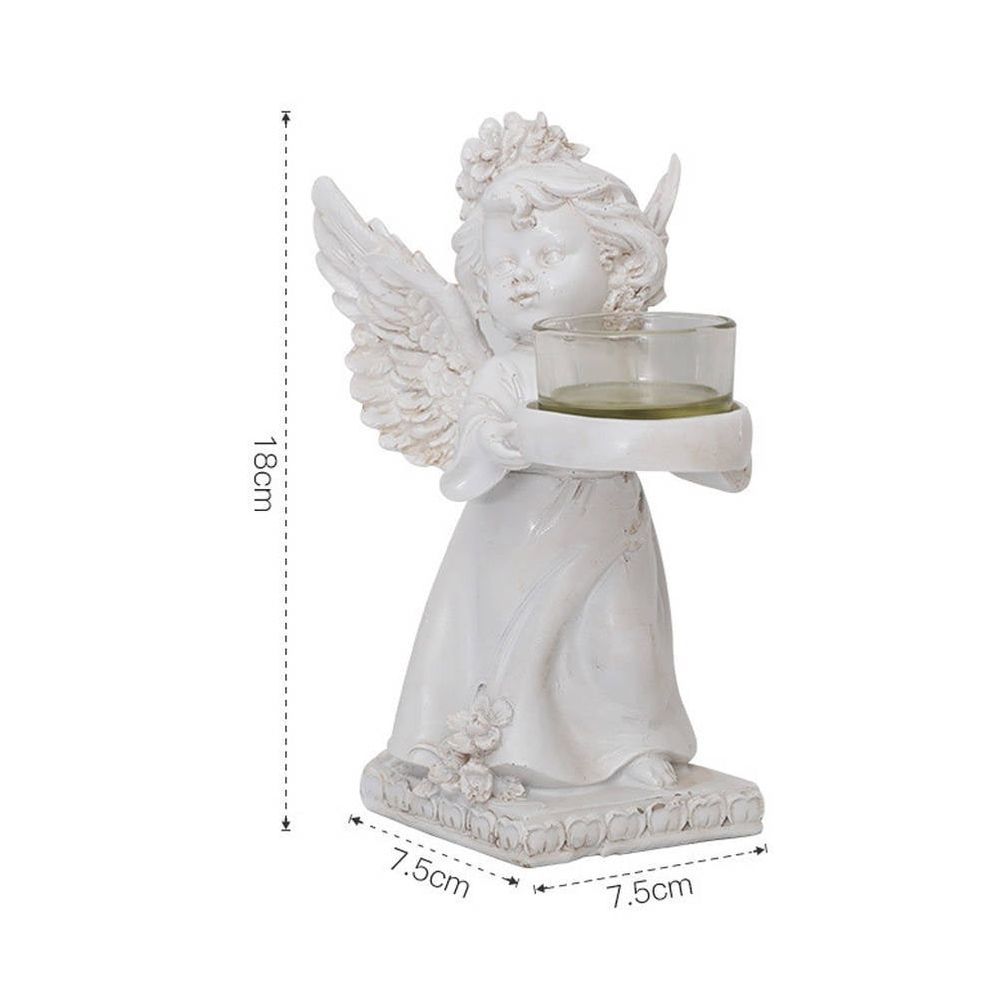 Luxury Candlesticks Home Decoration Retro White 2Pcs
