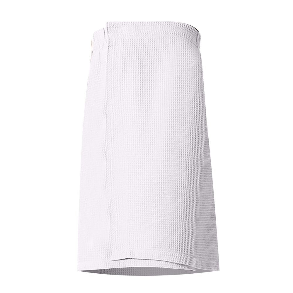Ladies bath towel,Women's Waffle-Spa Body Wrap with Adjustable Closure Shower Nozzle,White,Other Mixed Materials