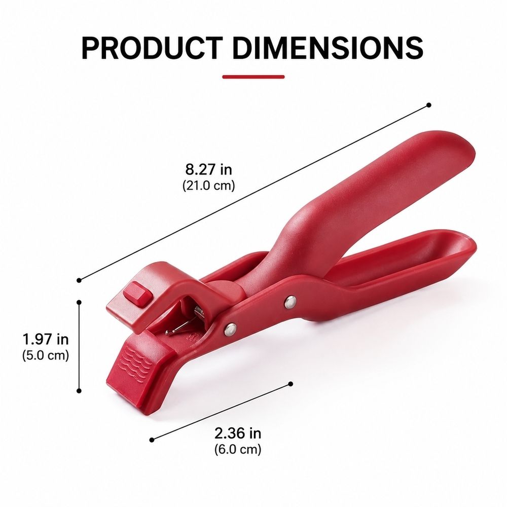 Two multifunctional silicone anti scald clips - heat-resistant kitchen tools suitable for hot plates and bowls (red, green)