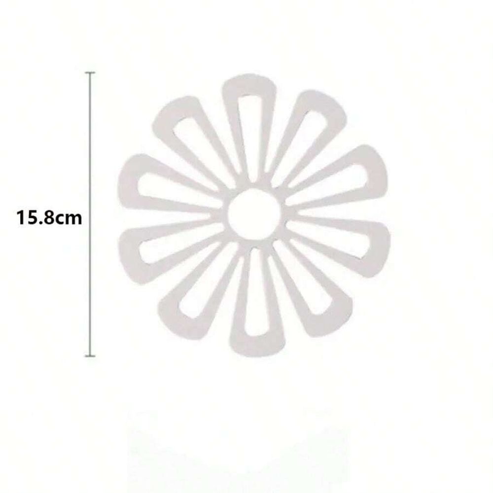 4 silicone heat-resistant placemats - circular anti slip mats for hot dishes, pots, and cups