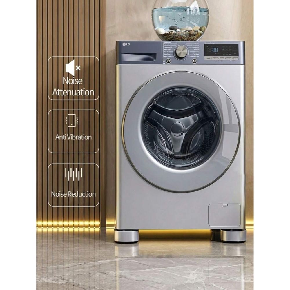 4-Pack Anti-Vibration Washing Machine Pads – Non-Slip, Shock-Absorbing & Noise-Reducing Foot Pads for Appliances