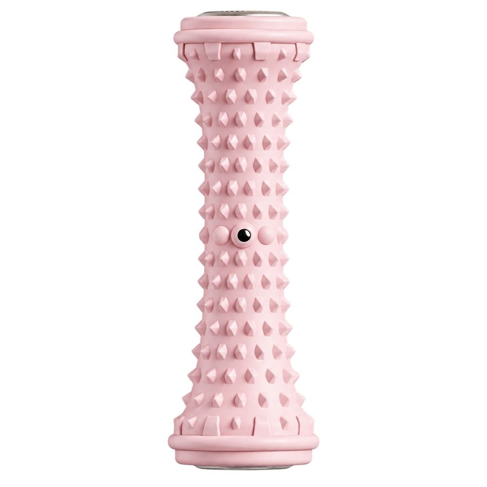 1 Pcs Foot Fascia Roller, Deep Tissue Massage Roller With Rough Surface, Manual Operation Plastic Foot Massager,15.5*5.5cm,Pink