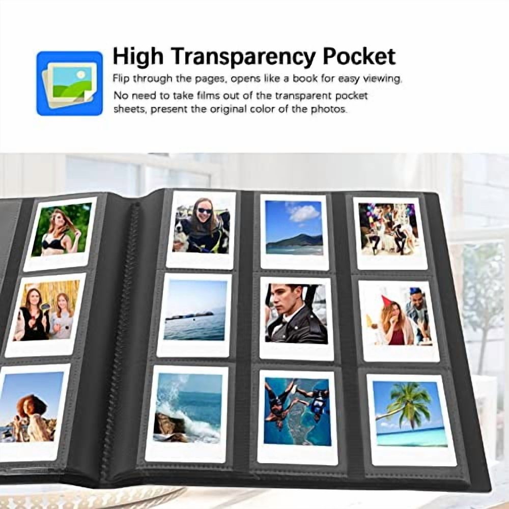 432 Pockets Photo Album for Fujifilm Instax Mini Camera,Polaroid Camera,for Fujifilm Instax Mini 12 11 9 40 99 90 8 7 Evo LiPlay Instant Camera,Polaroid Snap PIC-300 Z2300 Instant Camera (Black)
