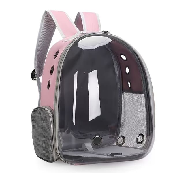 Panoramic Ventilated Side-Opening Pet Backpack | Dual Opening Design, Breathable Travel Carrier for Cats & Small Dogs（black）