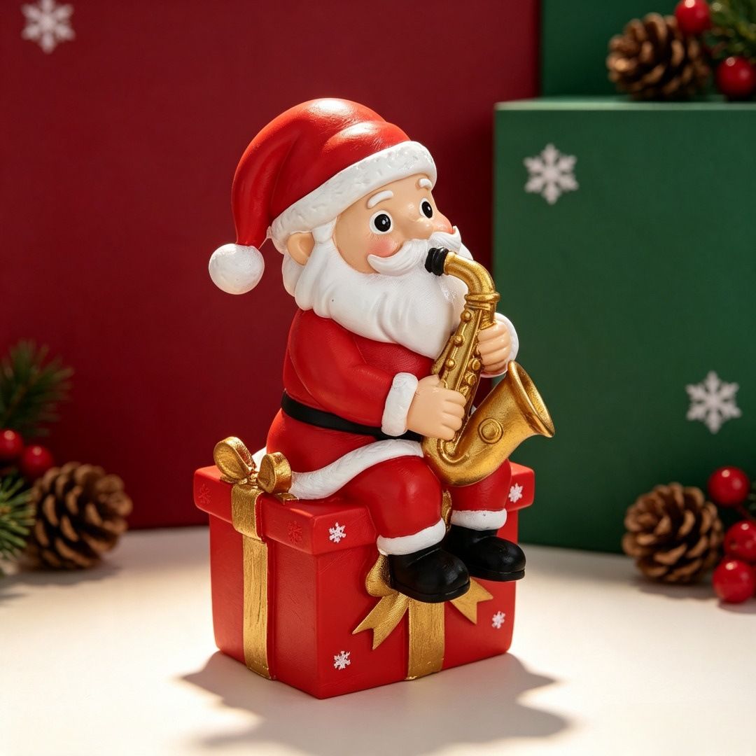 Musical Santa Figurine, Ringing in Winter Joy 🎶🎅(Singing Santa Claus)