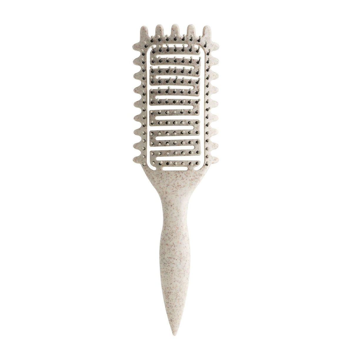 Detangling Vent Hair Brush for Styling Wet & Dry Hair, Defining Curls & Smooth Finishes (Light Beige)