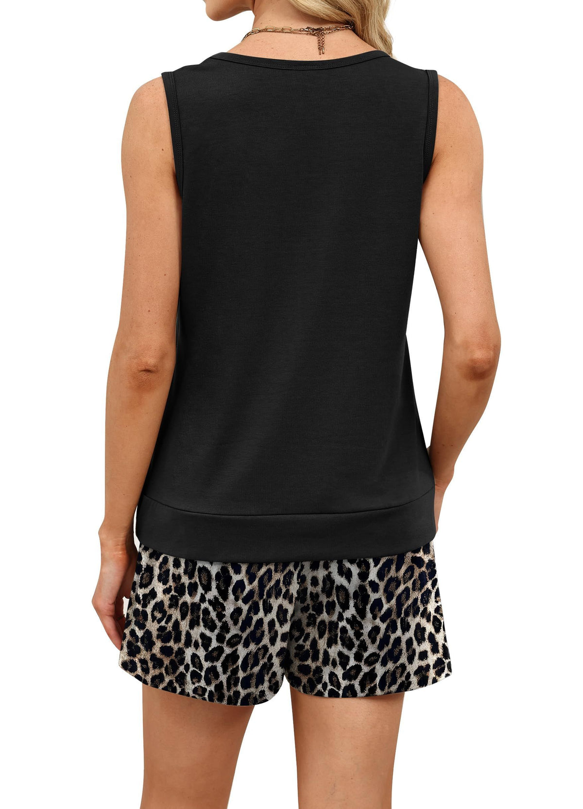 Women's 2-Piece Summer Loungewear Set for Daily Relaxing, Lounging, and Casual Outings, M (Black)