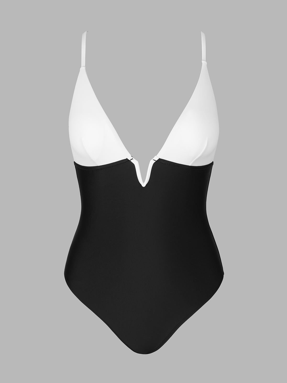 Women’s One-Piece Swimsuit, Perfect for Beach, Pool, Tropical Vacation & Summer Getaways, XS (black and white)
