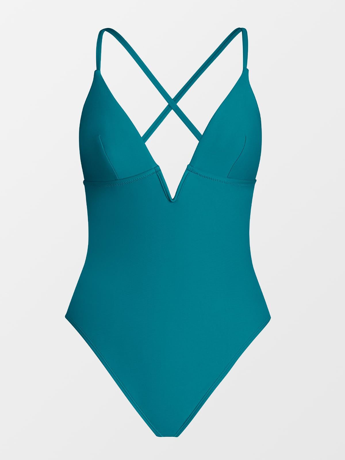 Women's One-Piece Swimsuit for Beach, Pool, Tropical Vacations & Summer Getaways, XS (Teal)