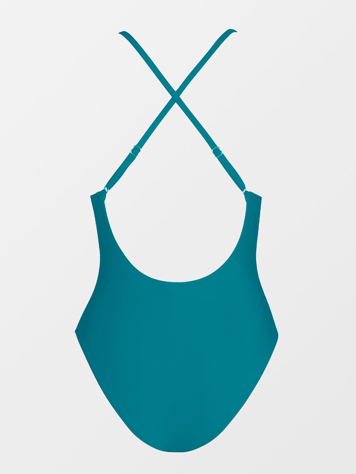 Women's One-Piece Swimsuit for Beach, Pool, Tropical Vacations & Summer Getaways, XL (Teal)