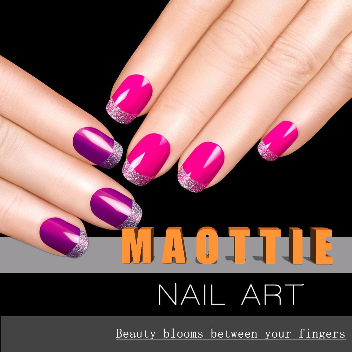 Luxury Press-On Nails for Weddings, Parties & Special Occasions, Ready to Wear Instantly (Dark Red)