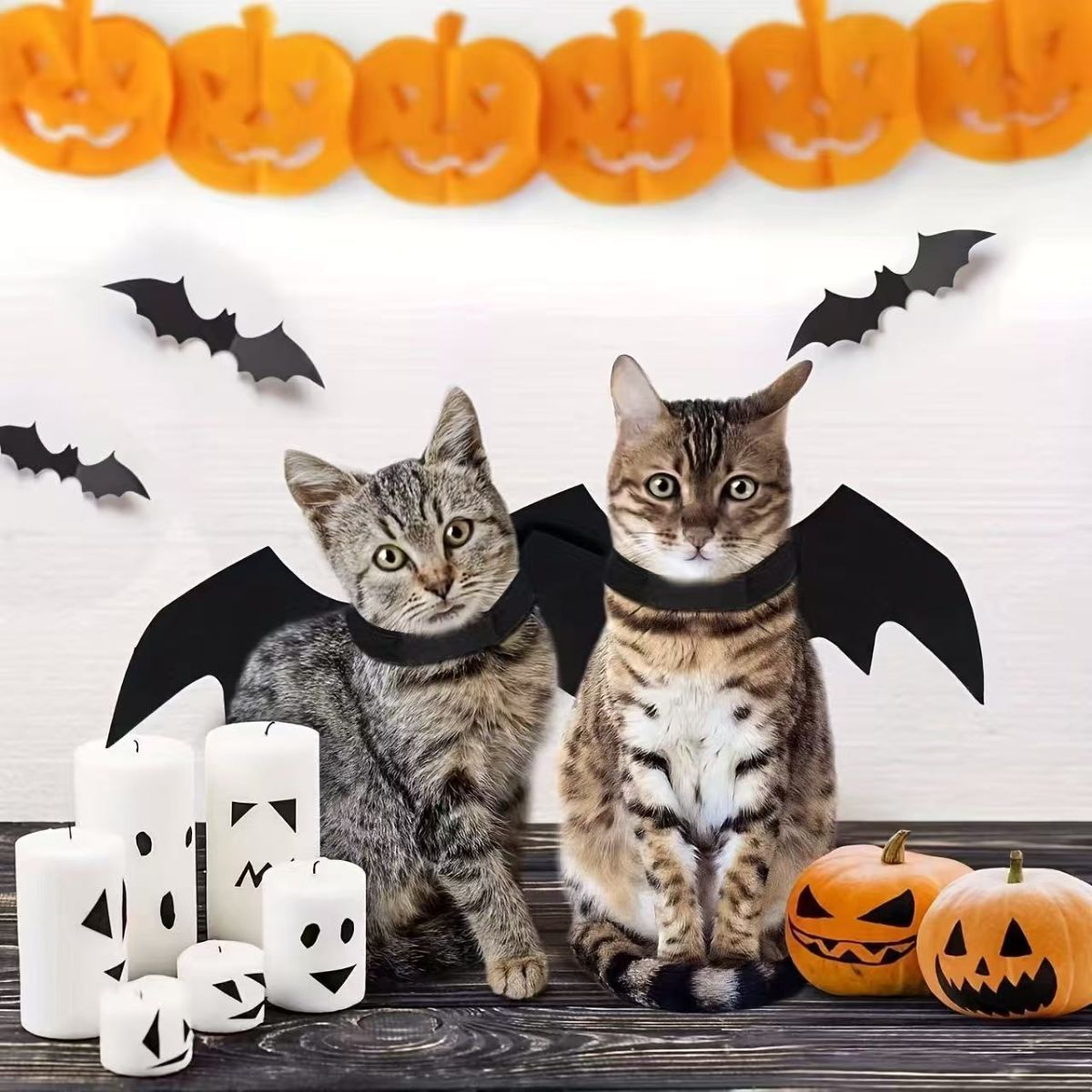 Bat Wing Party Accessory Party Supplies Halloween Costume Themed Birthday - Black - Size 46-20cm