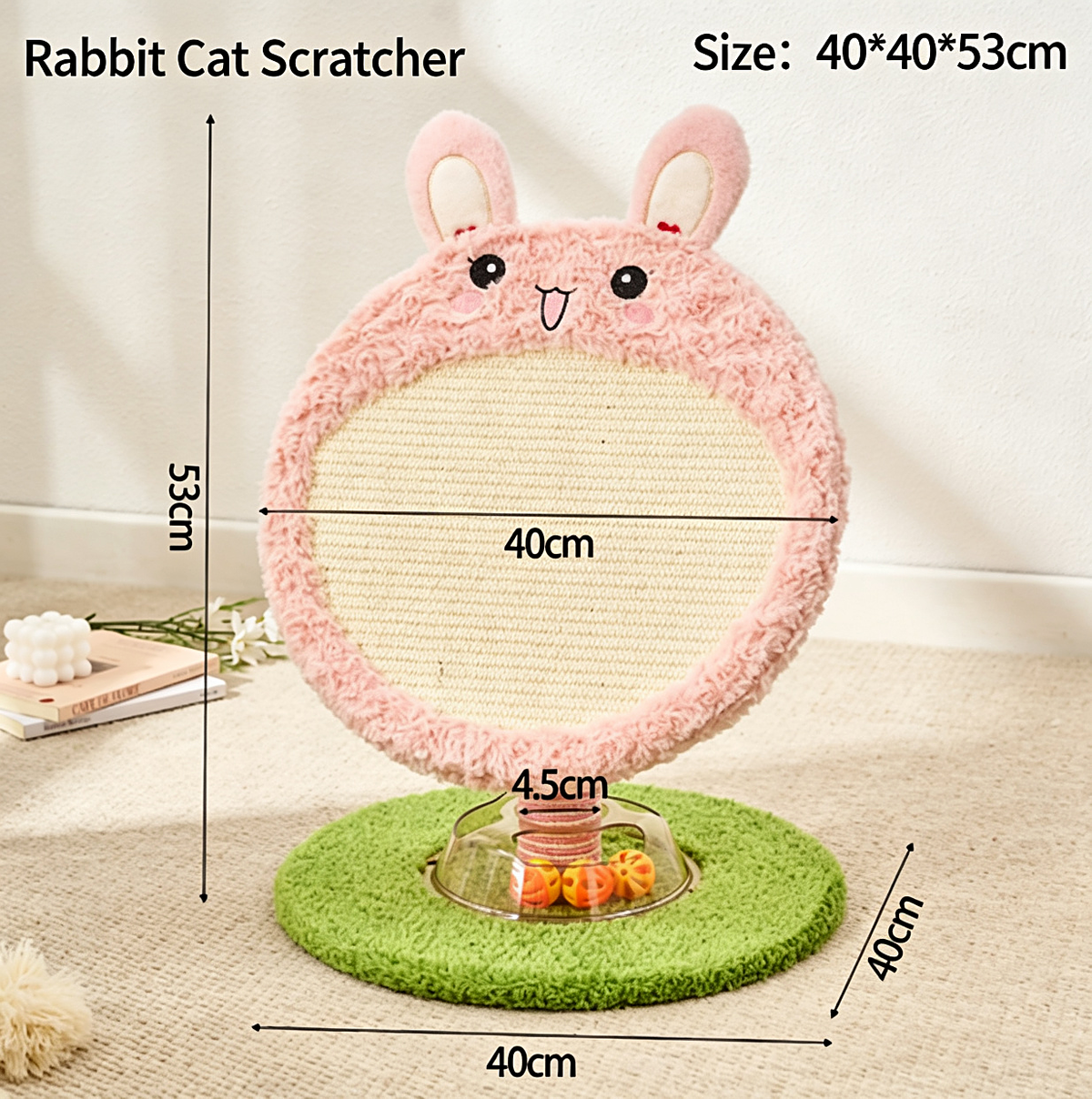 Rabbit Shaped Cat Scratcher Board