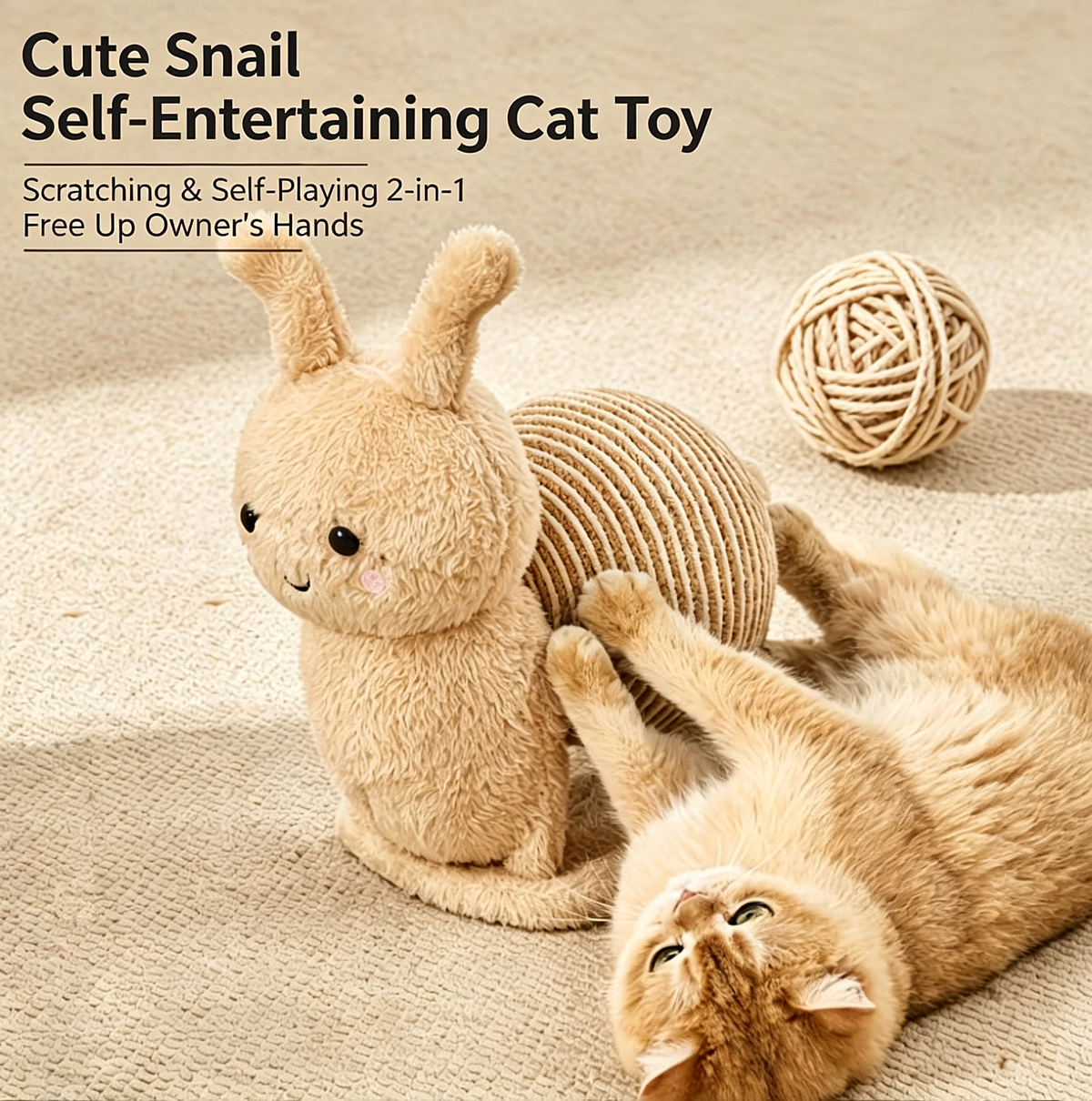 Snail Shaped Cat Scratching Toy