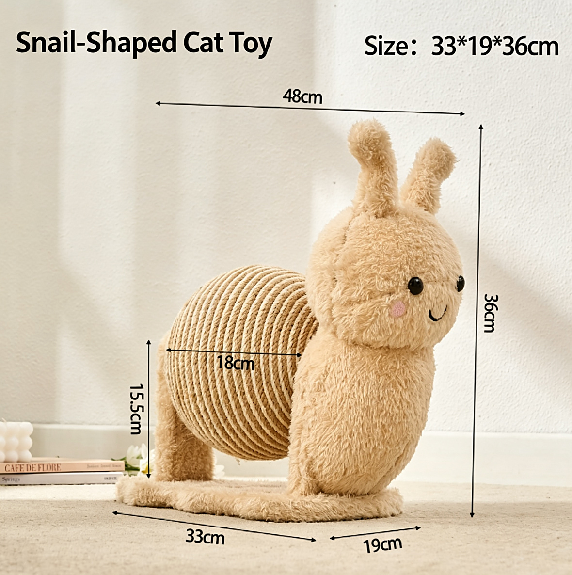 Snail Shaped Cat Scratching Toy