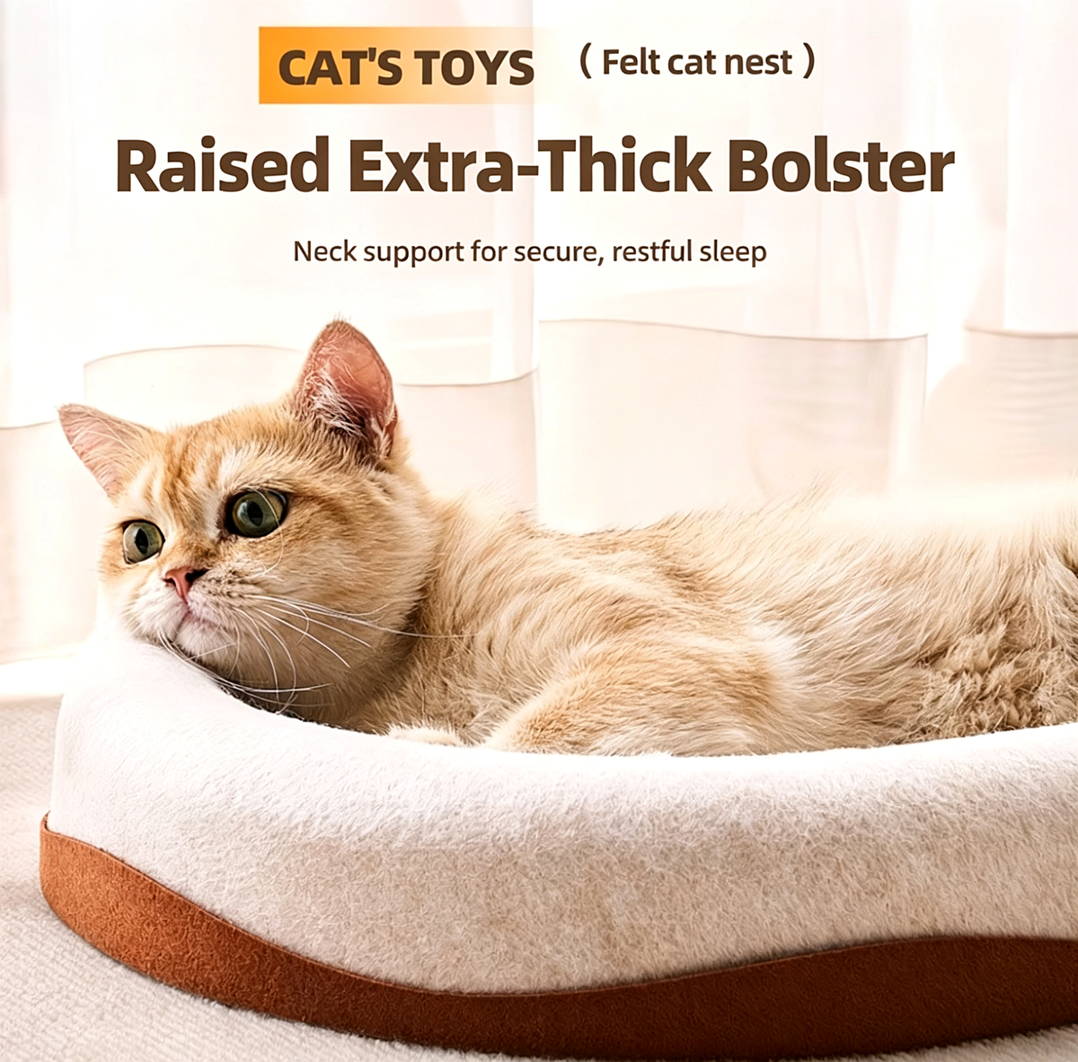 Oval Cat Scratcher Board with Bell Ball