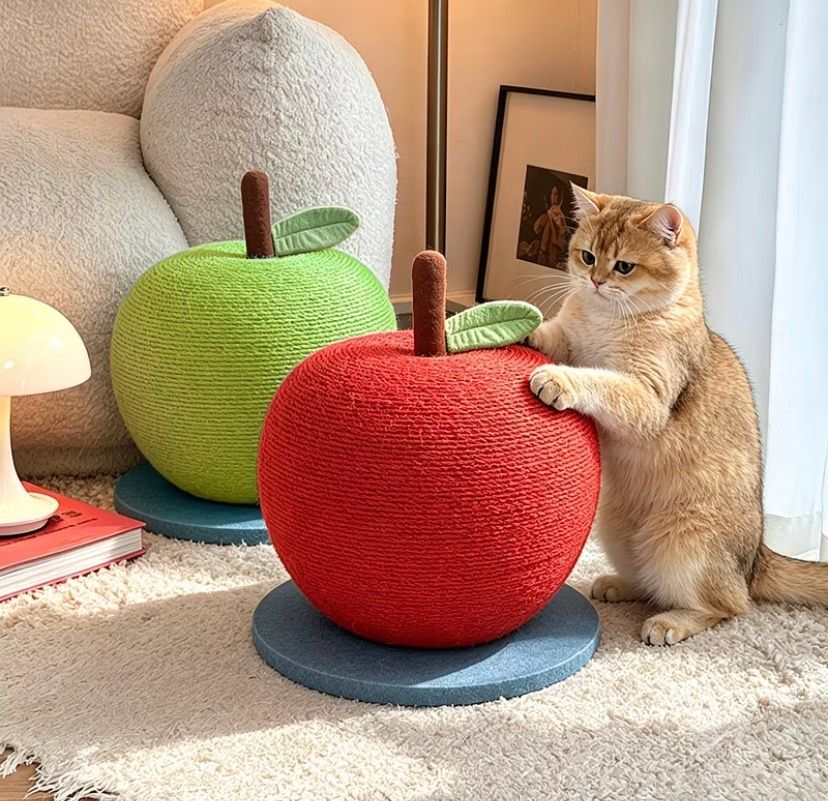 Red Apple Cat Scratching Post