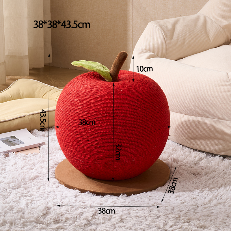 Red Apple Cat Scratching Post