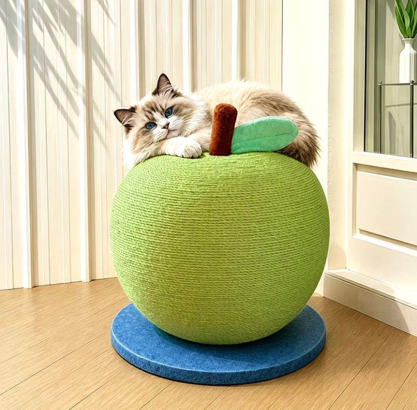 Green Apple Cat Scratching Post