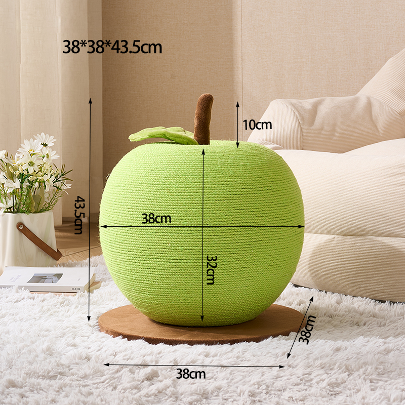 Green Apple Cat Scratching Post
