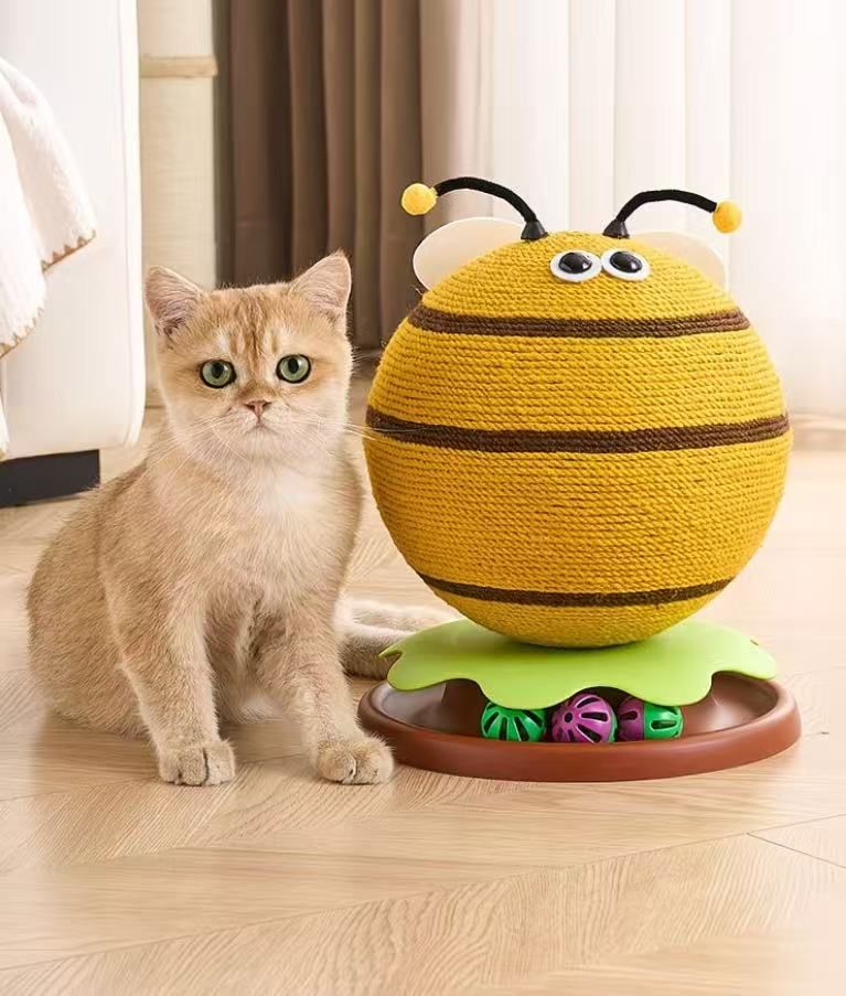 Orange Shaped Sisal Ball Cat Scratching Toy