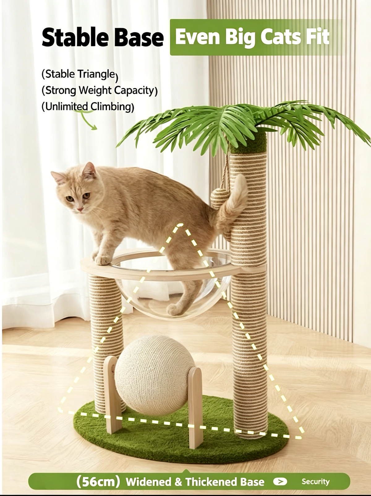 Coconut Tree Space Capsule Cat Tree