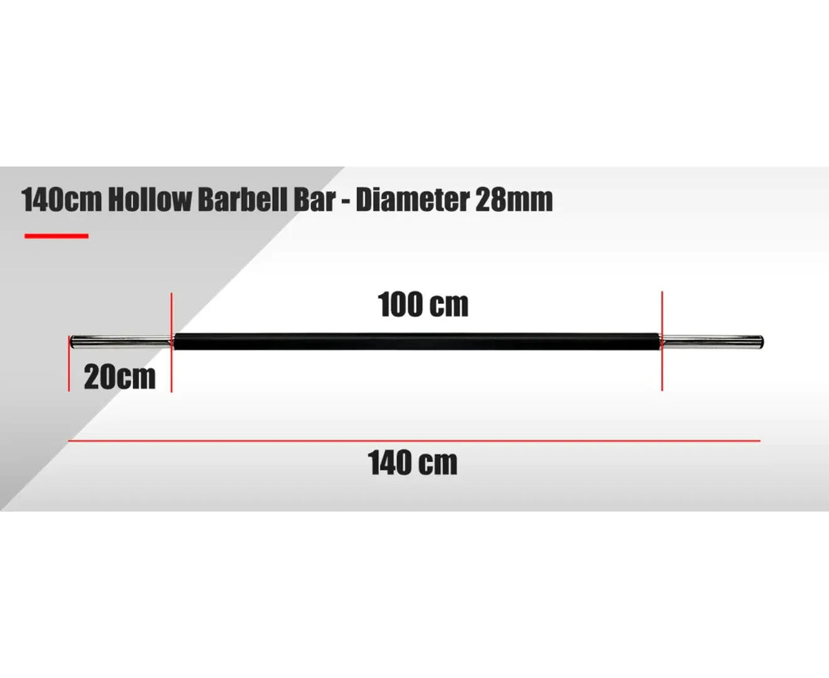 Aerobic Weight Bar 140cm - Hollow Barbell Bar