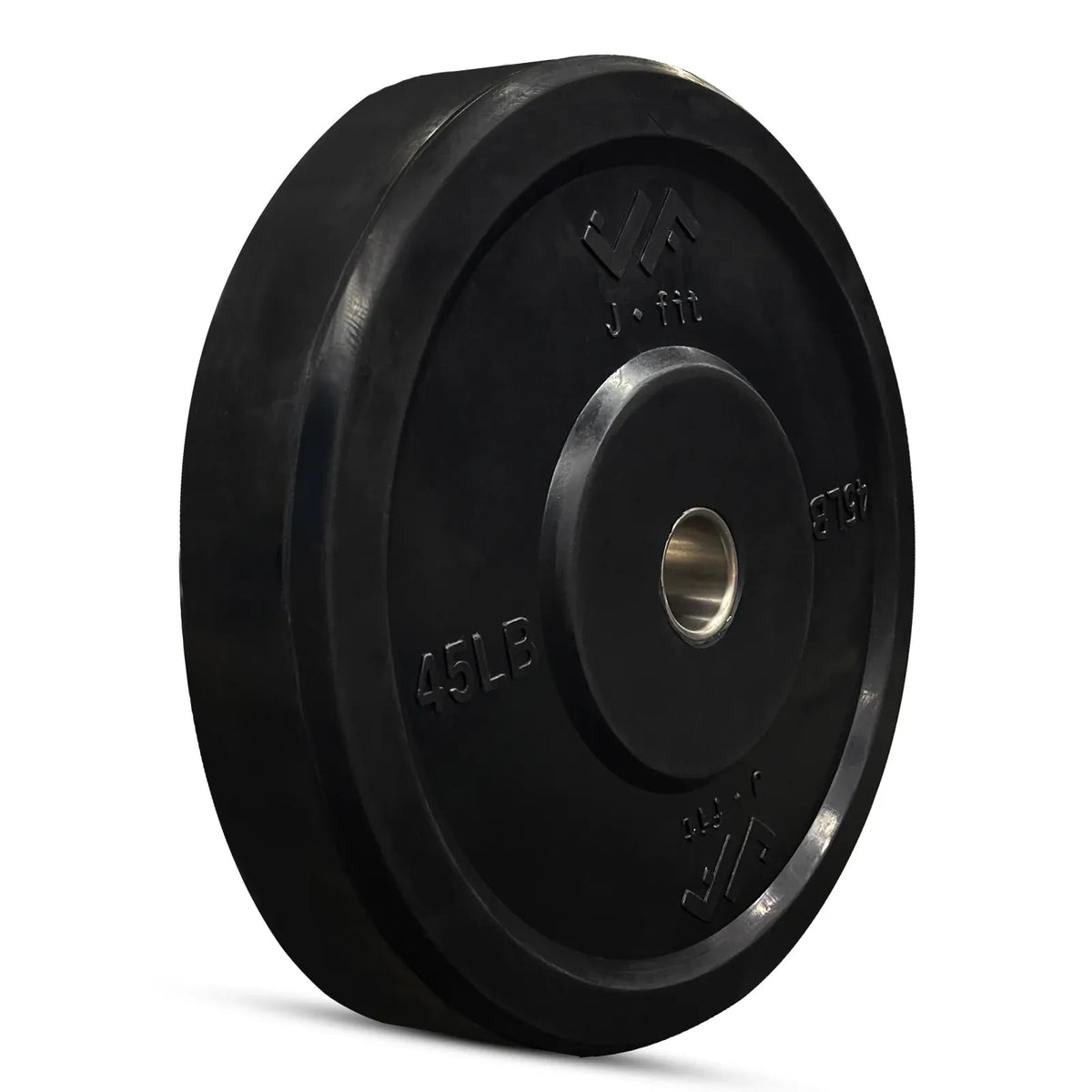JFIT Black Olympic Bumper Plate 10LB 25LB 35LB 45LB — 10LB/4.5KG