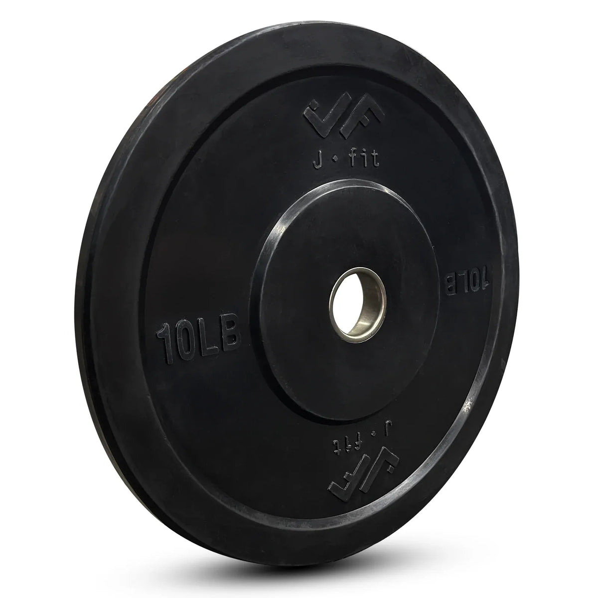 JFIT Black Olympic Bumper Plate 10LB 25LB 35LB 45LB — 25LB/11KG