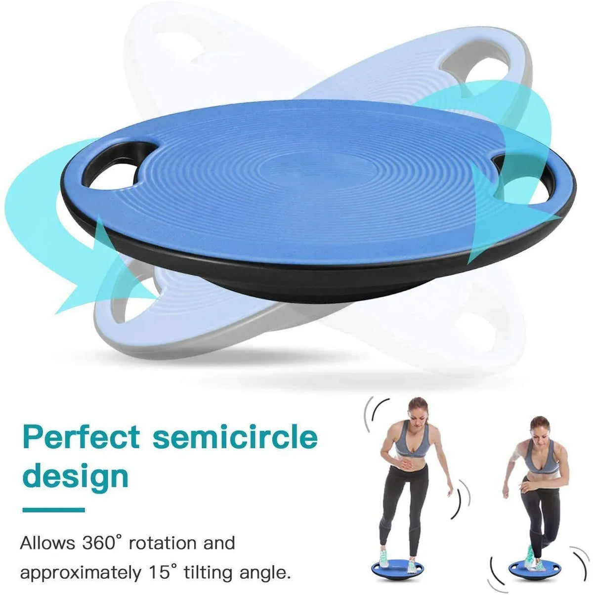 Plastic Portable Wobble Balance Board — Green