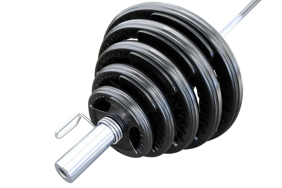 135kg Olympic Rubber Coated Barbell Weights Set