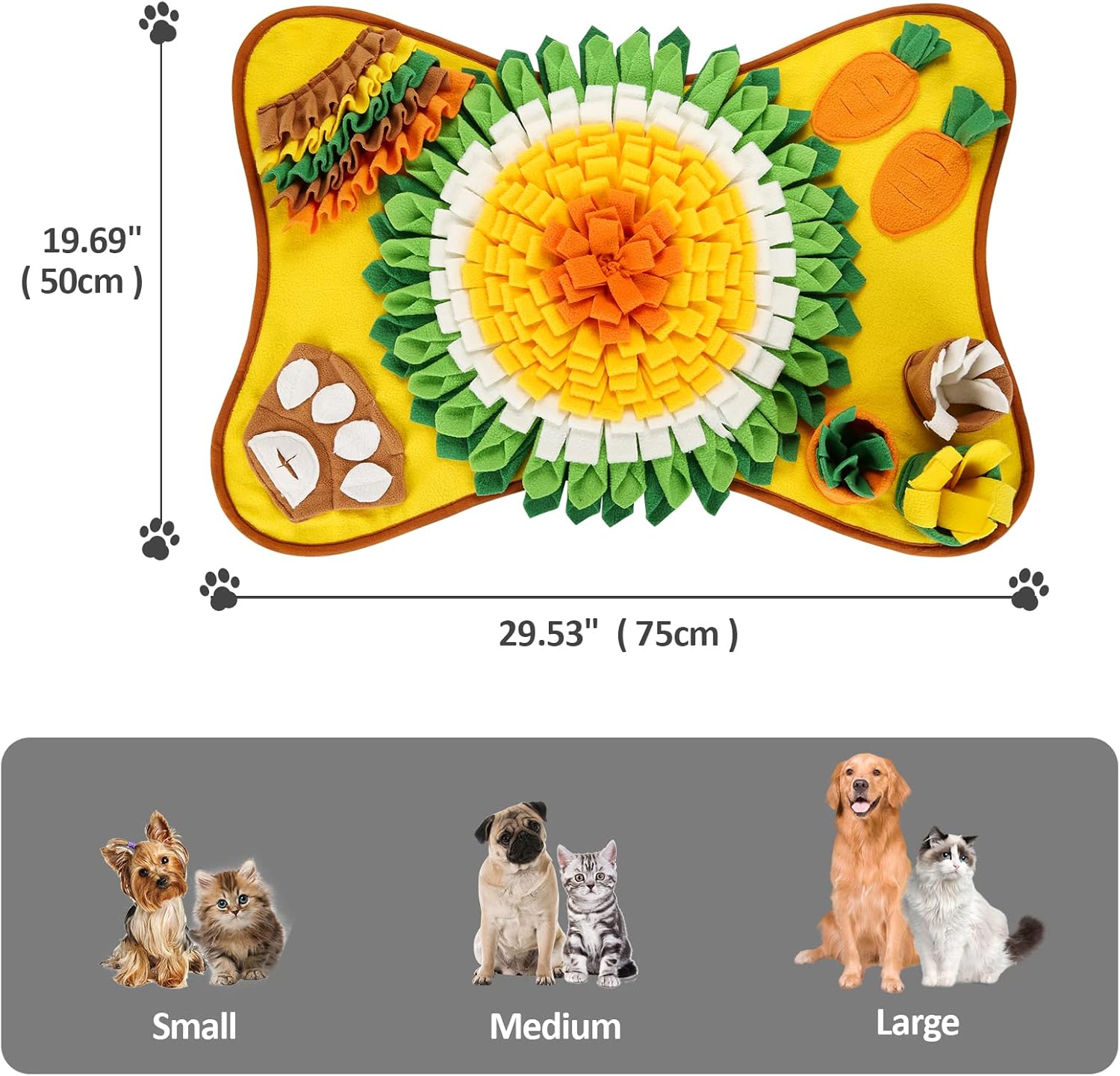 CARLA HOME Snuffle Interactive Feeding Mat Toy for Dogs & Pets